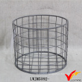 Green Paint Metal Iron Storage Handmade Wire Basket